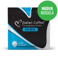 Italian Coffee Top Deca ESE pod - 100% Arabica, koffeinmentes, 100 × 7 g