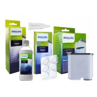   Philips Saeco kávégép karbantartó készlet (vízkőoldó, vízszűrő, tisztító tabletta, szilikonzsír)